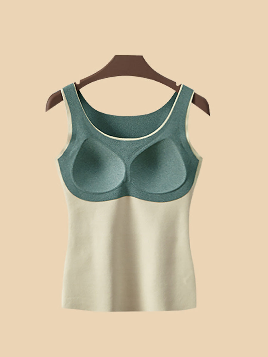 Damen Nahtloser warmer Kaschmir mit Stilleinlagen AK1047