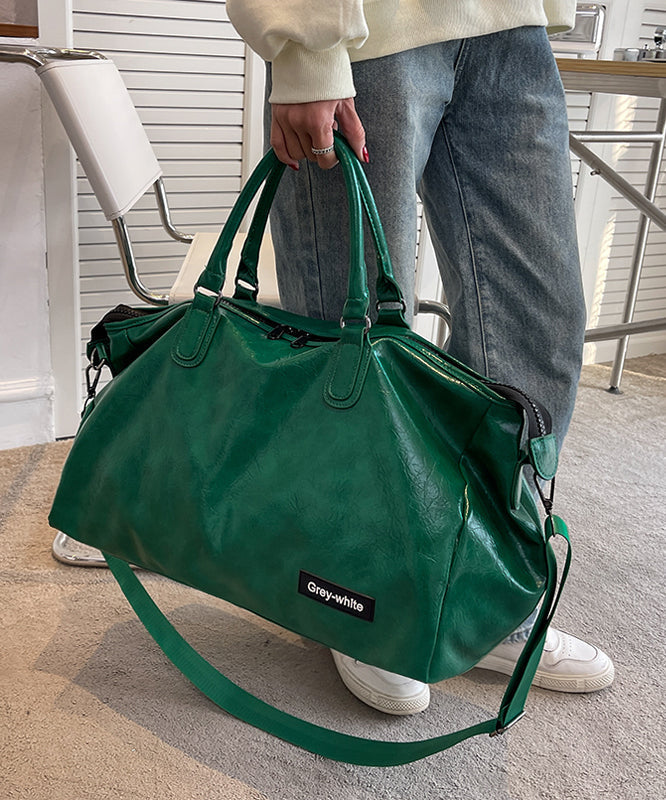 2025 Neue grüne große Kapazität Kunstleder Tote Handtasche YR039