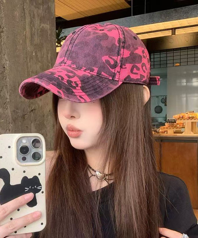2025 Hut Print Cap Baseball Leopard New Rose Vielseitig