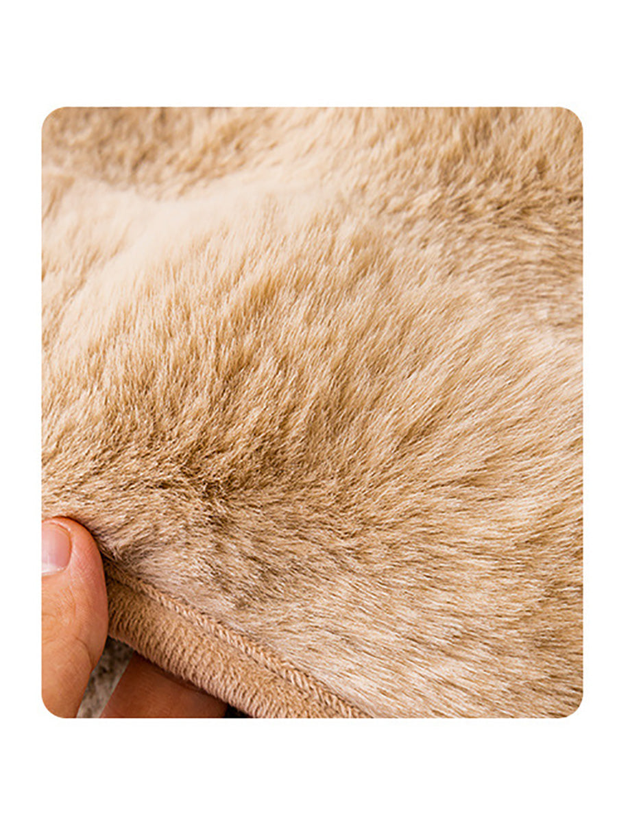 Winter Warm Solid Soft Fleece Casual Dickes weiches Kissen BA1032