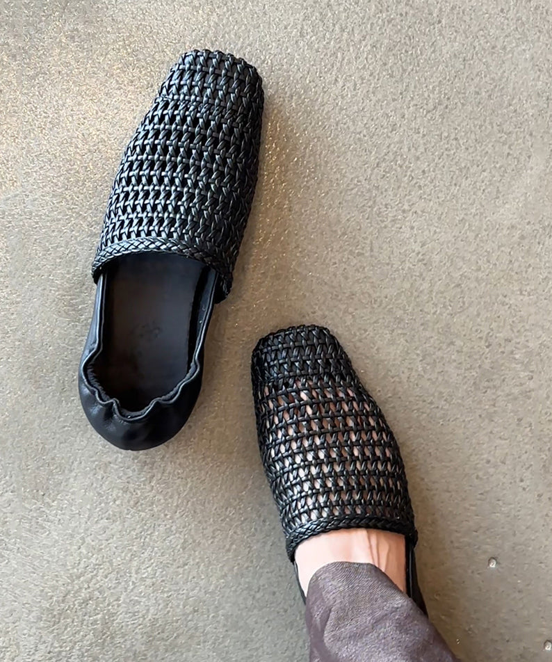 Sandals Out Hollow Walking Black Best Splicing For Simple