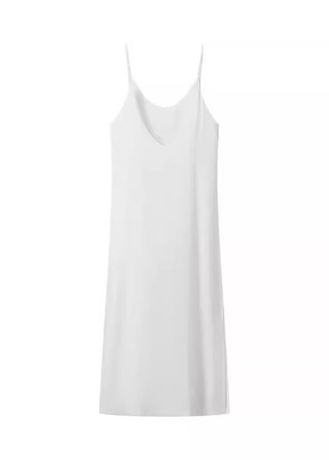 Robe d'été blanche style bohème en coton, dos nu, ouverte sur le côté