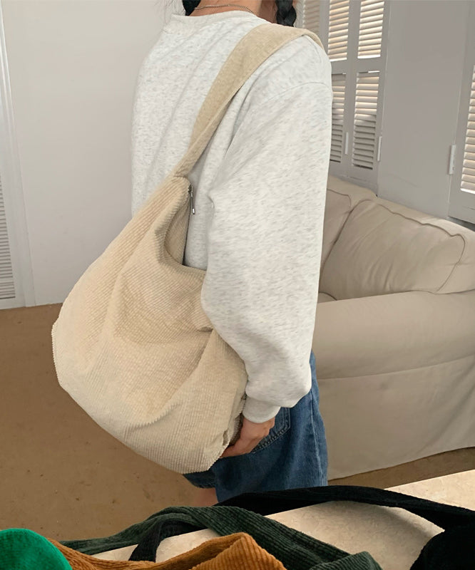 Lässige rote große Cord-Umhängetasche Handtasche YR020