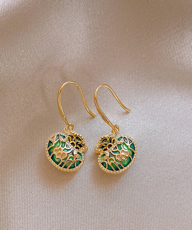 DIY Gold Kupferlegierung Geldbeutel Quaste Ohrringe QJ042