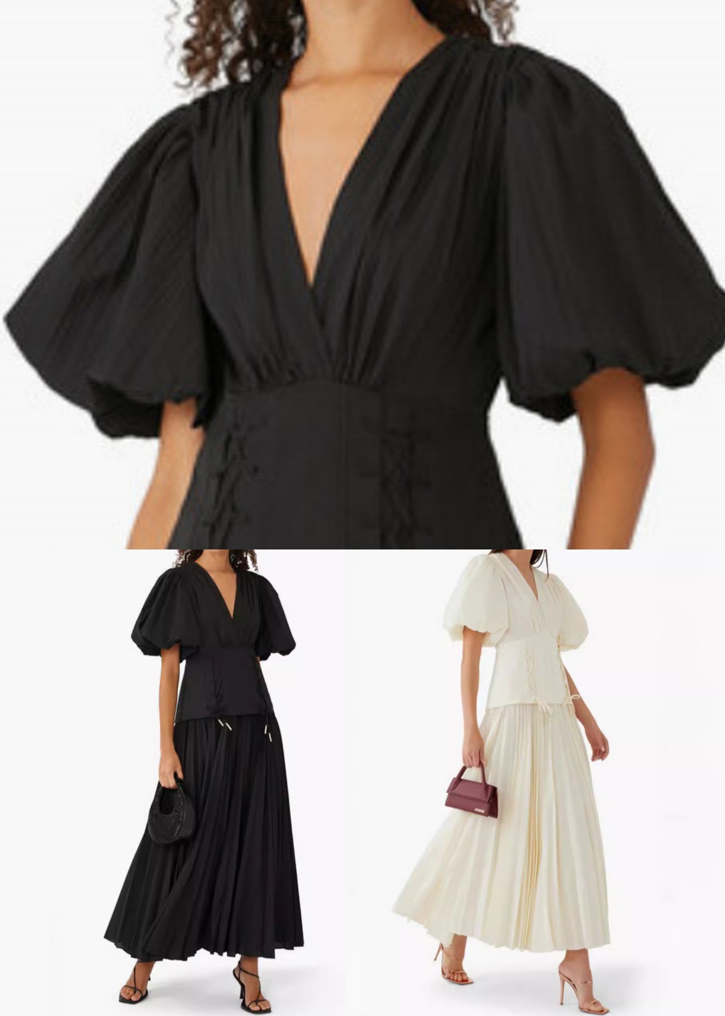 Elegante Schwarze V-Ausschnitt Lace Up Baumwolle Lange Kleider Sommer AU1011