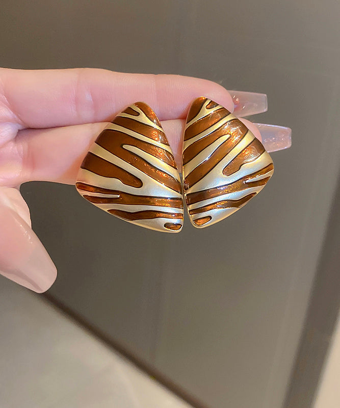 Triangl Fashion Kupfer Ohrringe Legierung Schwarz Stud