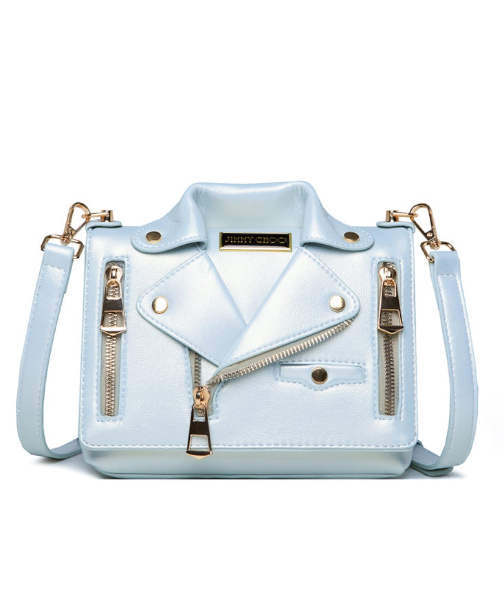 Sac messager tendance en similicuir noir à fermeture éclair YR025