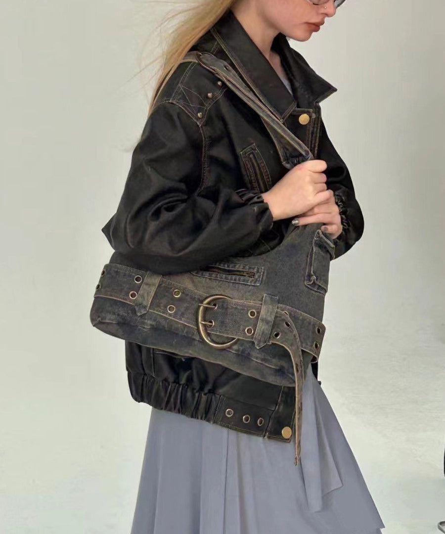 Modische Spicy Girl Denim-Umhängetasche mit großem Fassungsvermögen MM067