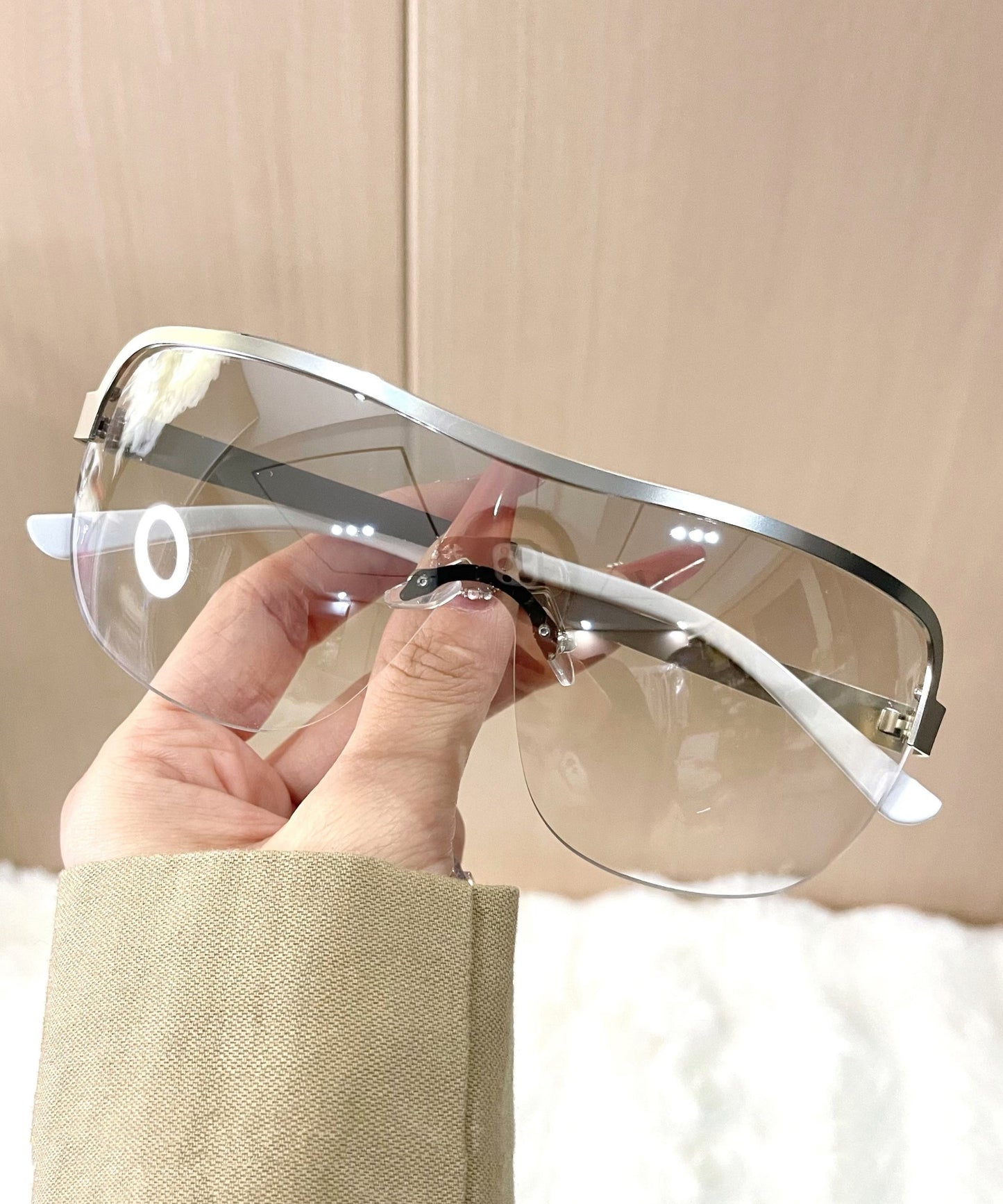 Lunettes de soleil de cyclisme en alliage gris foncé de haute qualité XS1043