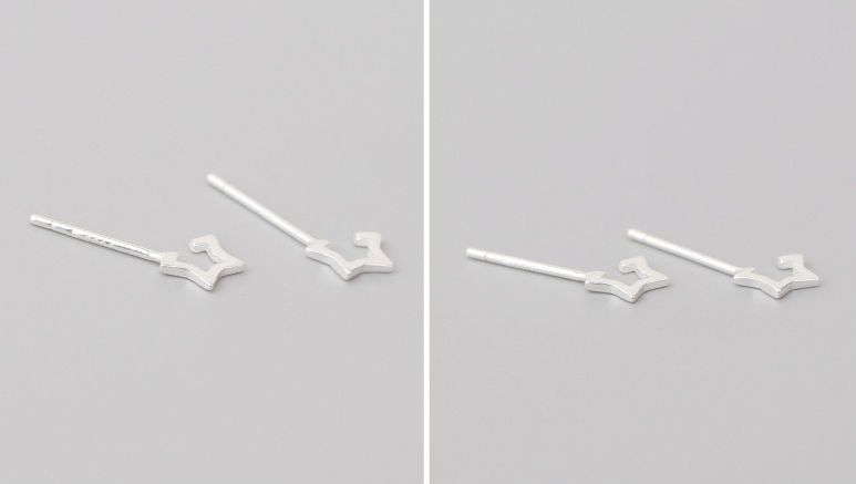 925 Sterling Earring Star Open Silver