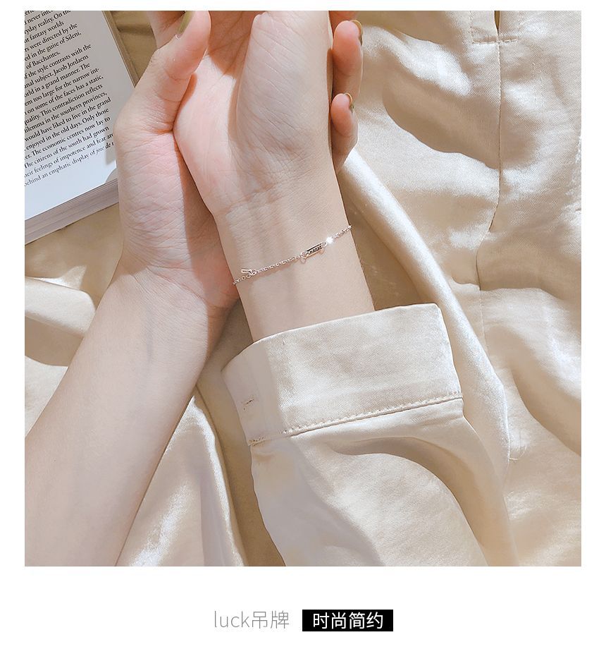 Silver Sterling Bracelet LUCK