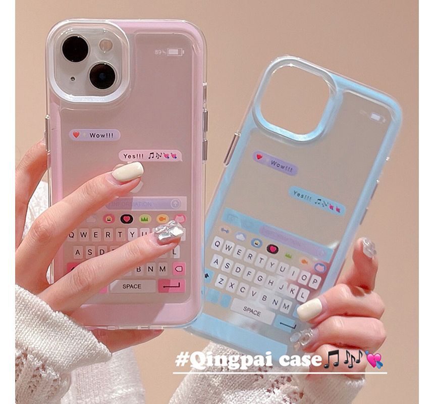 Case Phone Print Keyboard