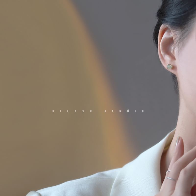 Sterling Stud Silver Bead Earring