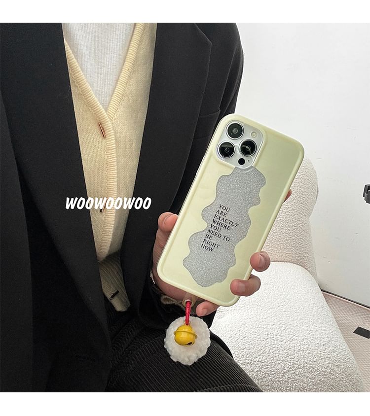 Case Lettering Pom Bell Phone
