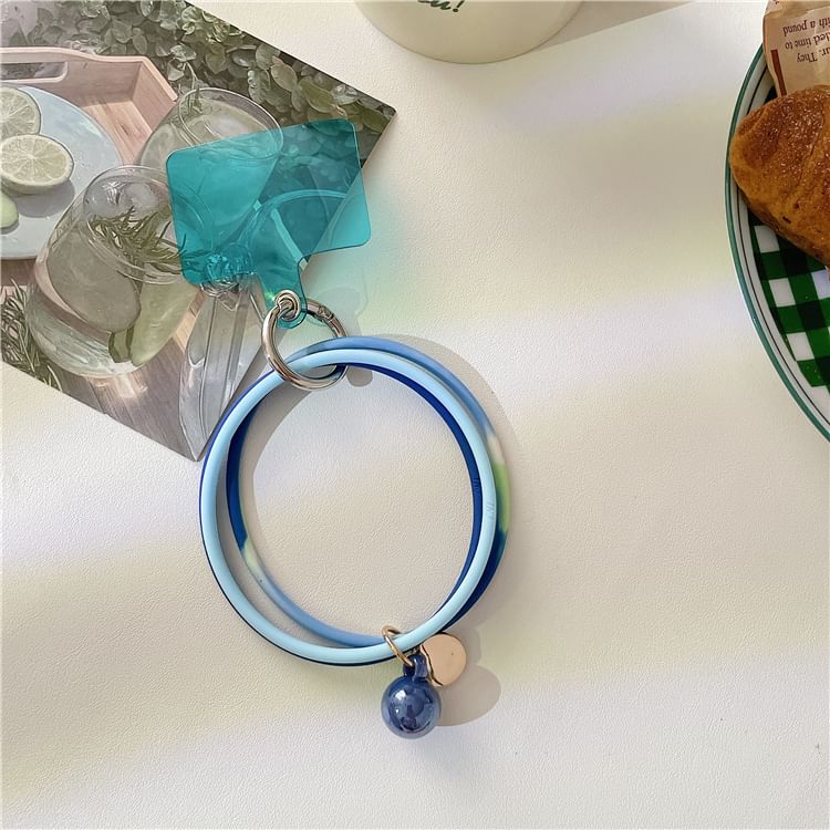 Phone Pad Layered Strap Hoop Lanyard with