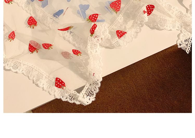 Scarf (Various Head Designs) Trim Lace Triangle