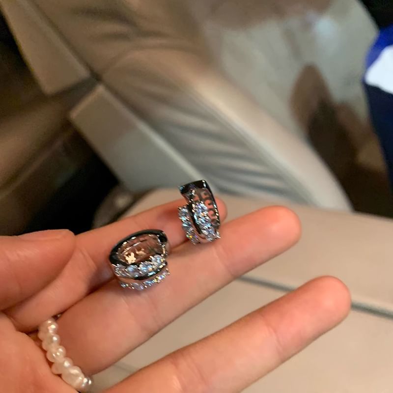 Hoop Rhinestone Earring