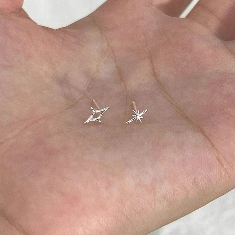 Asymmetrical Stud Star Earring