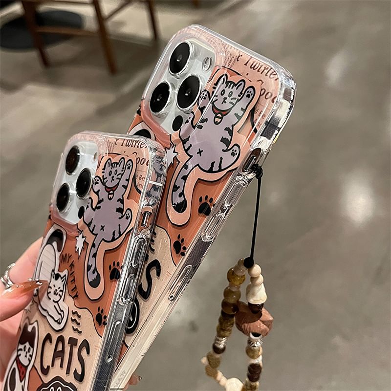 / Cat Strap Phone Set Case