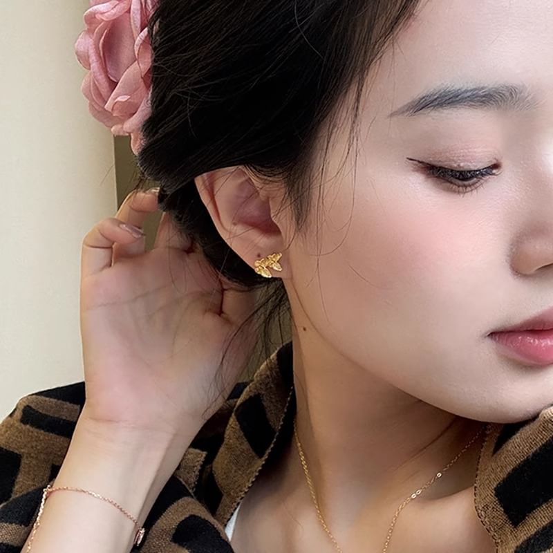 Earring Sterling Silver Butterfly Stud 925