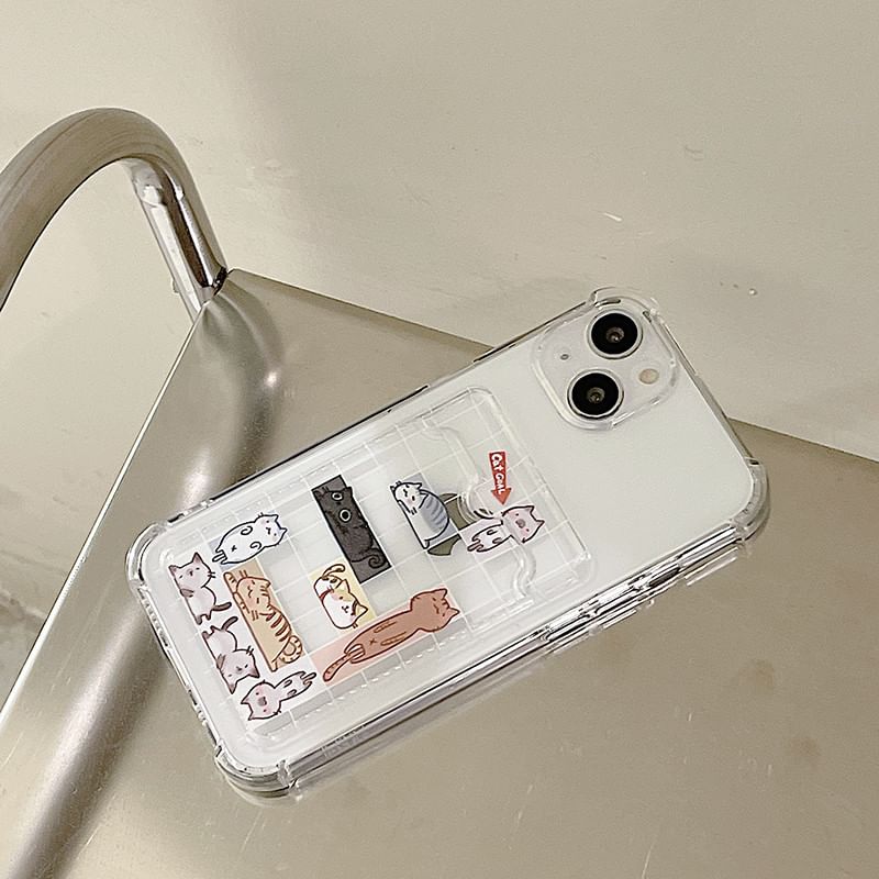 Cat Card Holder Phone Case