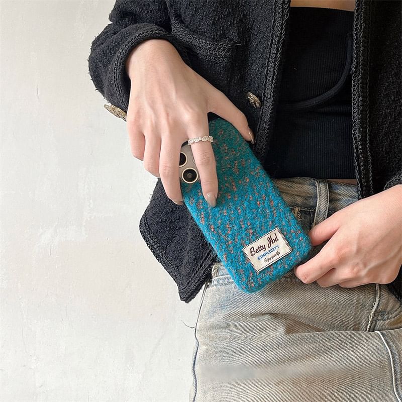 Phone Applique Case Melange Lettering