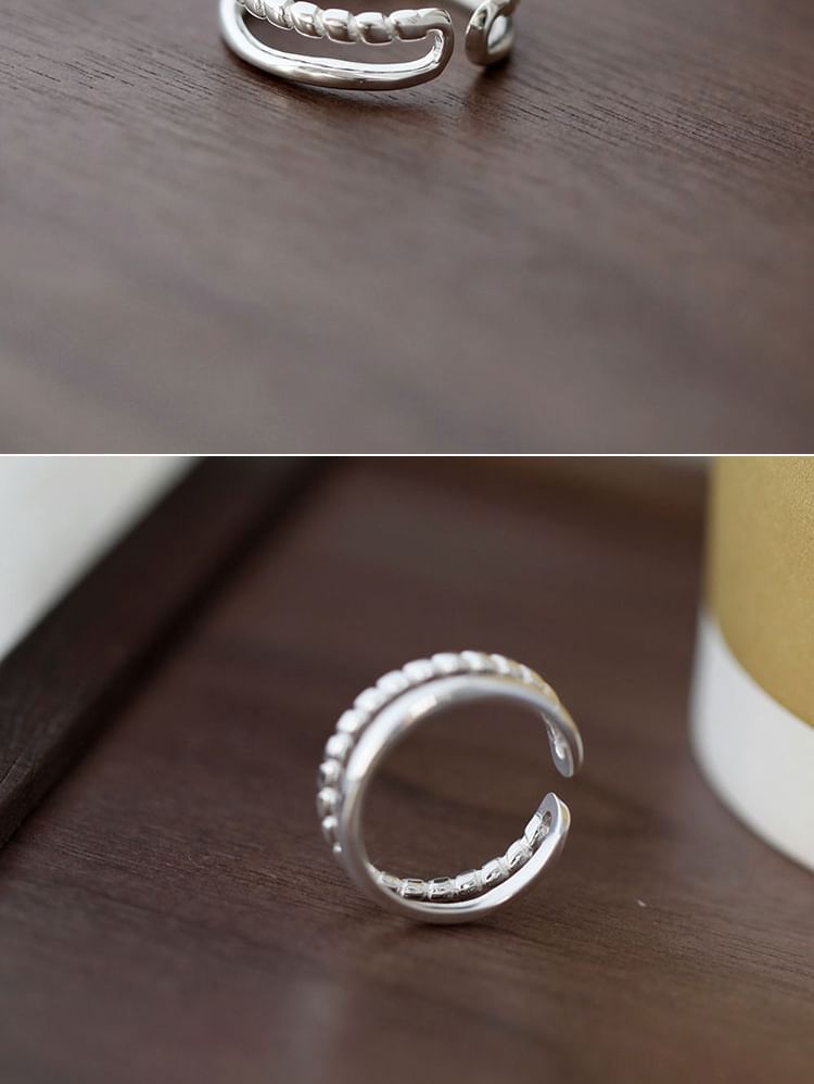 Ring Metal Silver Sterling Open 925