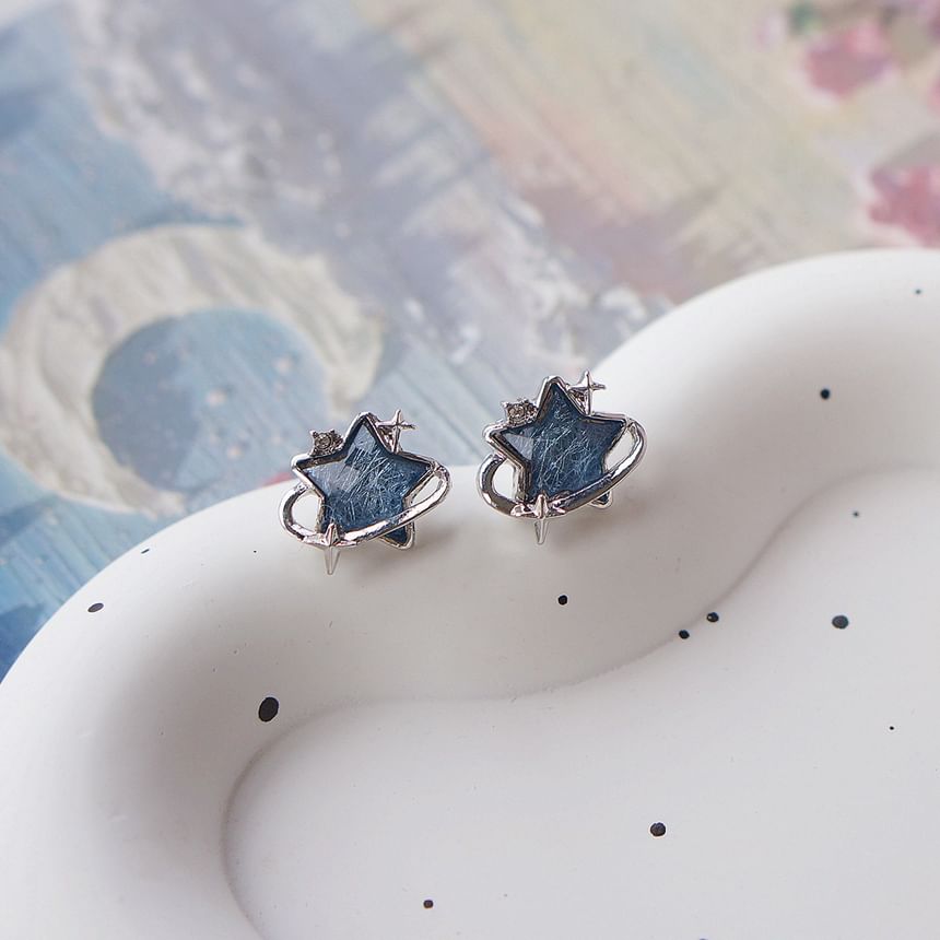 Earring Clip Stud Star / On