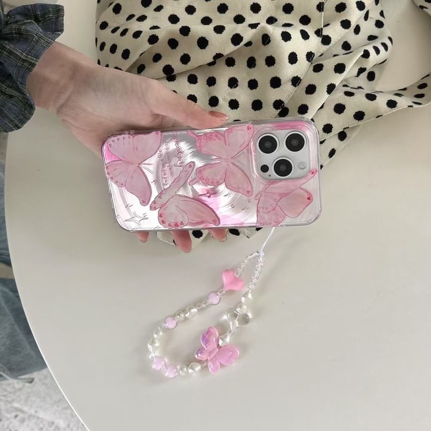 Floral Case Set / Phone Strap
