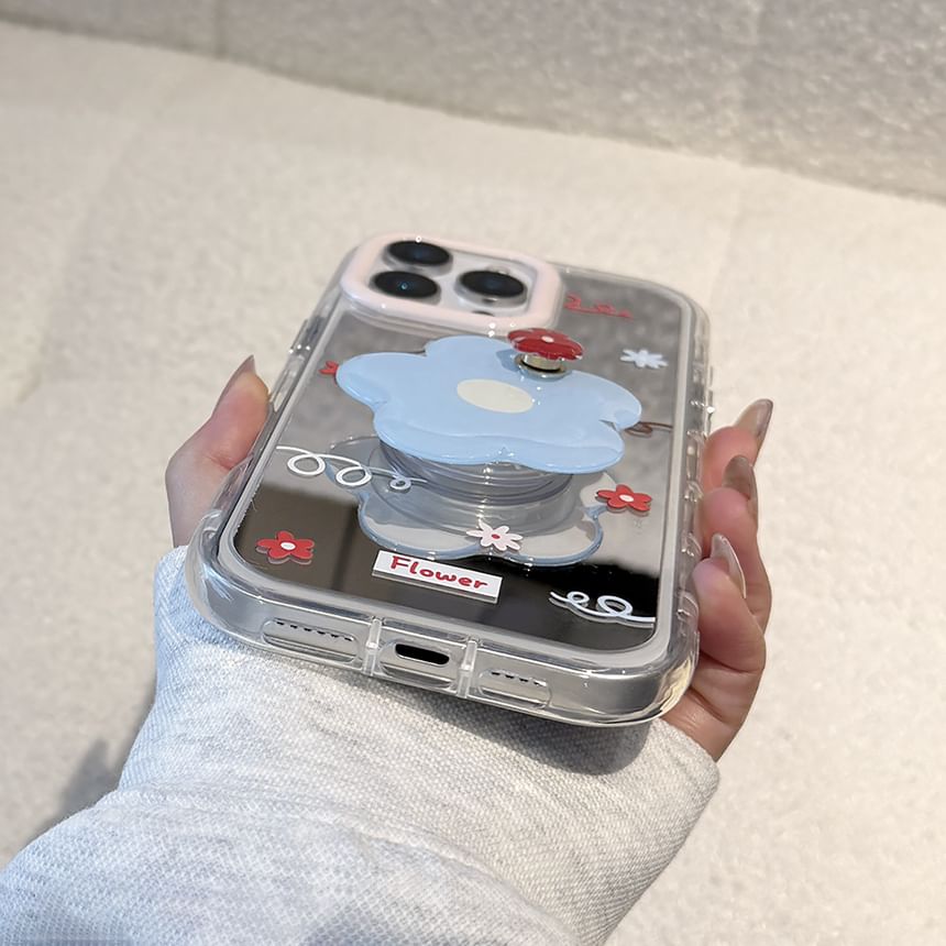 Case Floral Phone Mirrored