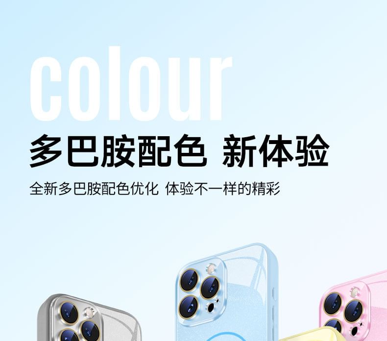 (Compatible Case MagSafe) Magnetic iPhone Glitter with