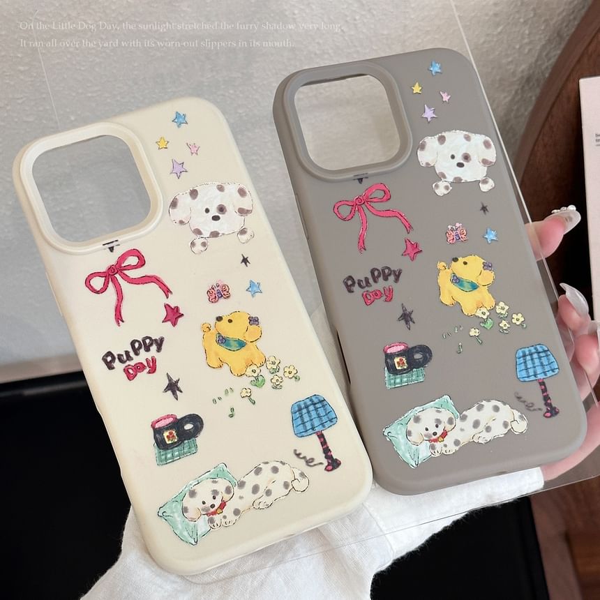 Cartoon Case Phone Dog Print