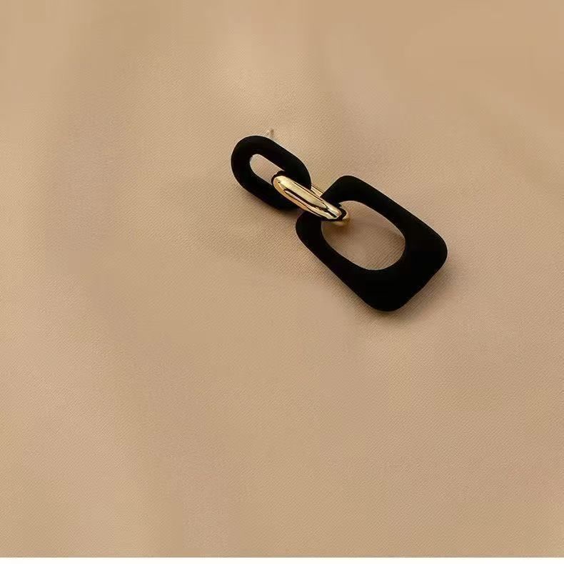 Acrylic Alloy Dangle Geometric Earring