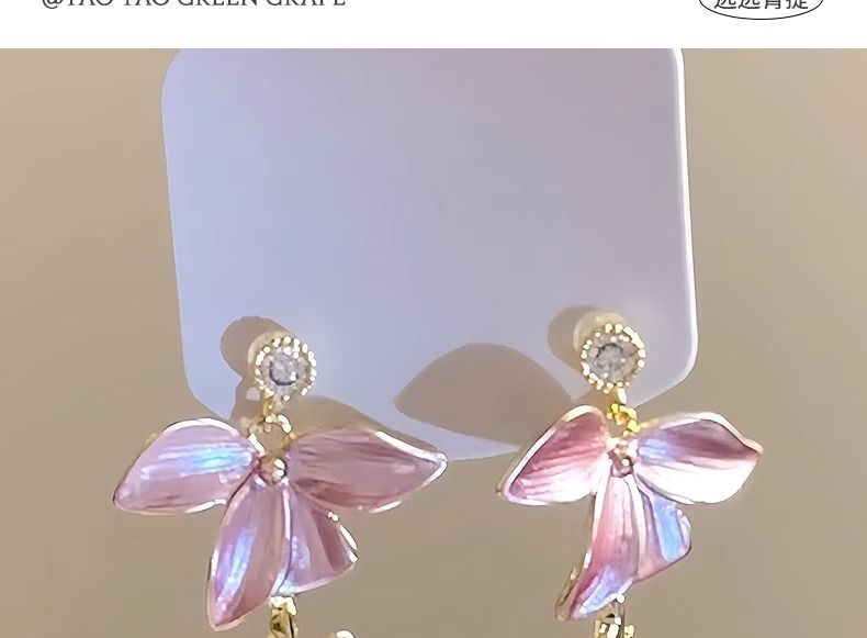 Alloy Earring Dangle Floral