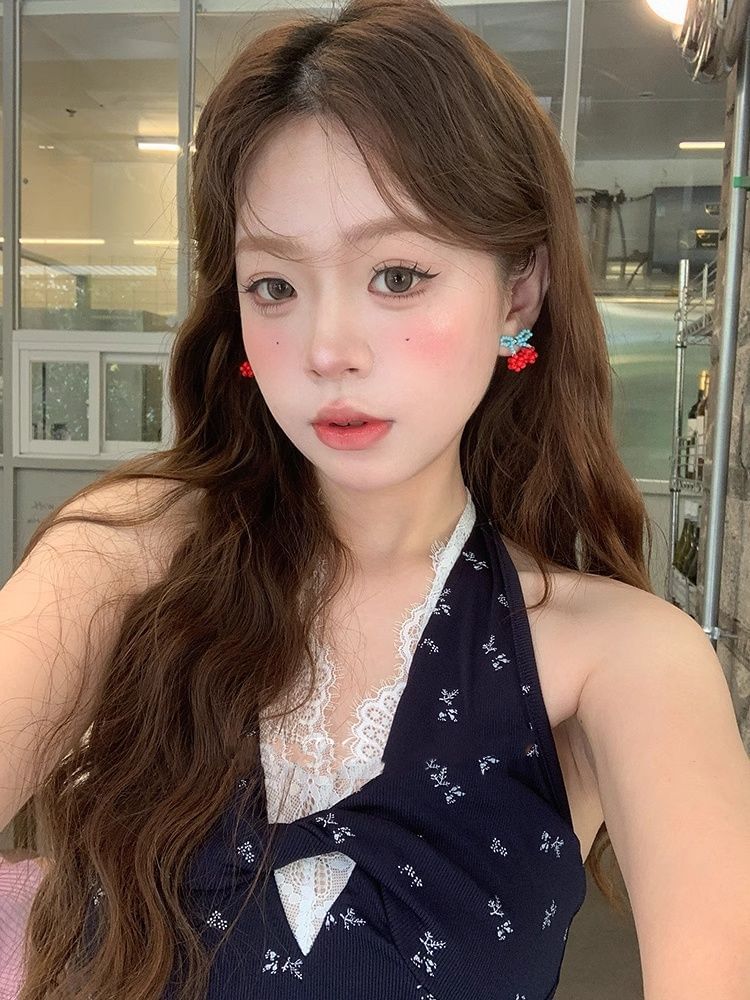 Cherry Stud Earring Bead
