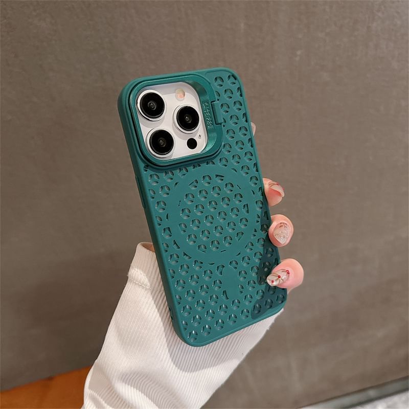 MagSafe) Case with Phone Magnetic Plain (Compatible Perforated