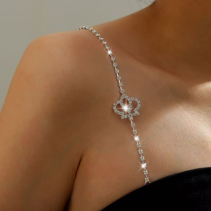 CZ Bra Heart Strap