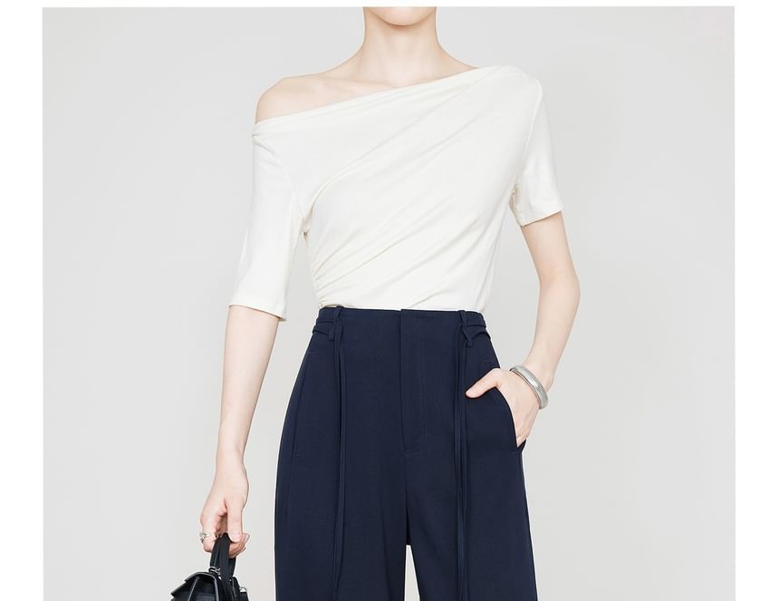 High Waist Wide Leg Dress Pants