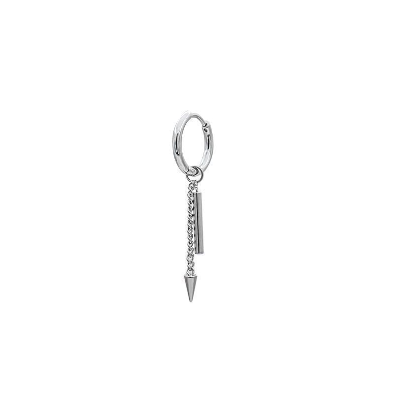 Spike Bar Hoop Drop Earring