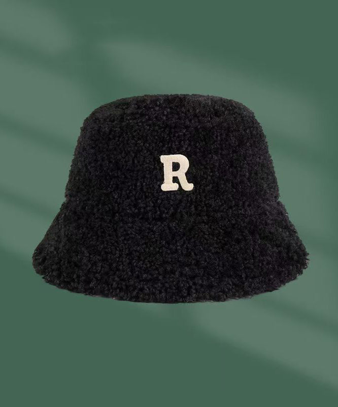 Herren Koreanische Version Schwarz Vielseitiger Fischerhut aus Kunstpelz TK035