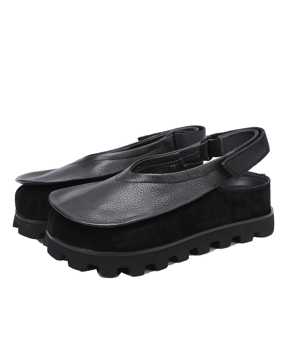 Original Design Handgemachte Braun Spleißen Plattform Flache Schuhe YC030
