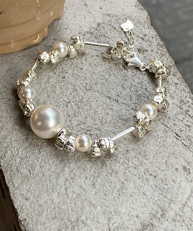 Pearl Original Silk Broken 925 Bracelet Silver Chain