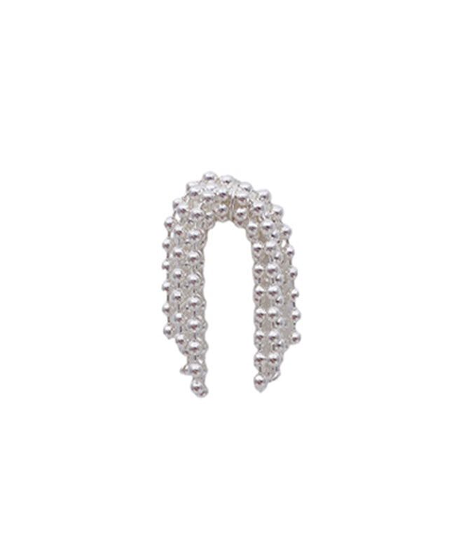 Unique Silk Metal Fireworks Tassel Hoop Earrings YX011