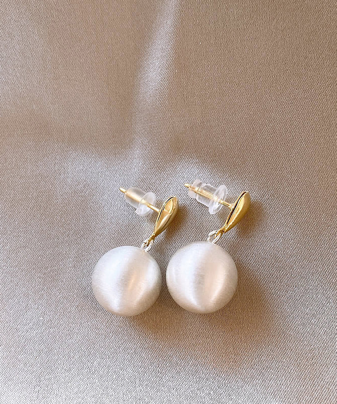 Ohrringe Gold Tropfen Legierung Kupfer Kugel Vogue