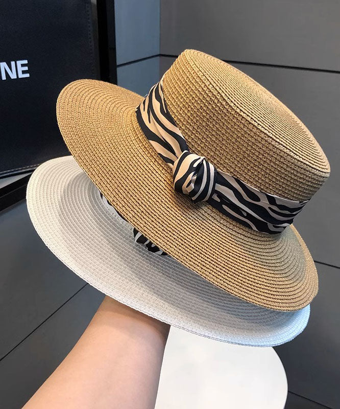 Straw Khaki Woven Versatile Cloche Women Hat