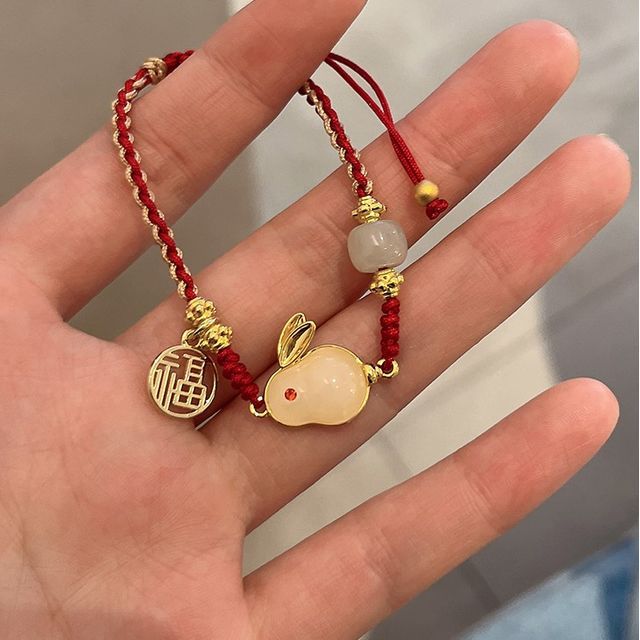 Rabbit String Necklace Bead