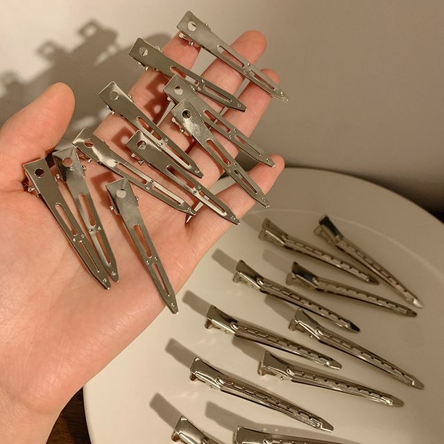 Hair Clip Set Metallic