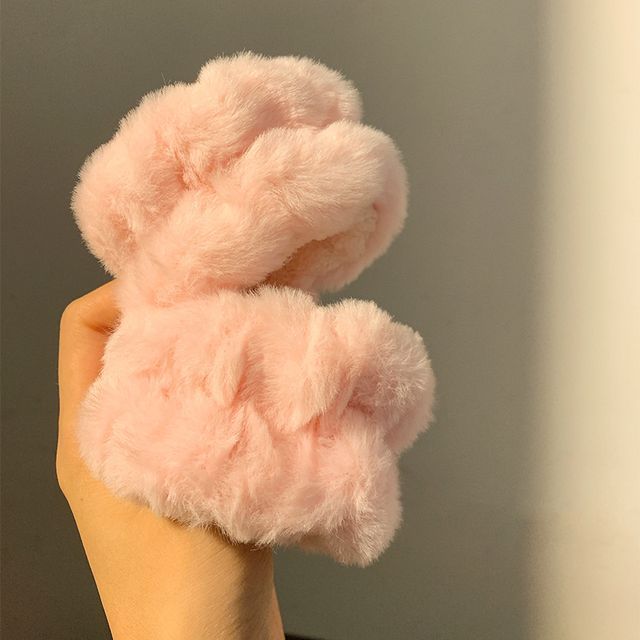 / Chenille Peach Headband Band Tie Hair Wrist