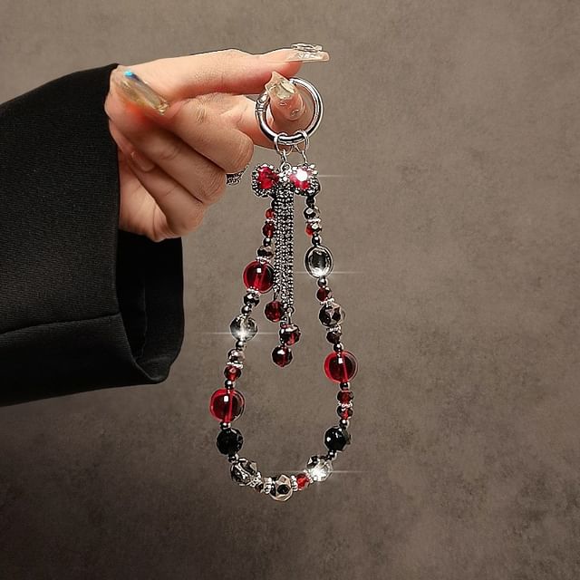 Strap Crystal Bow Faux Phone