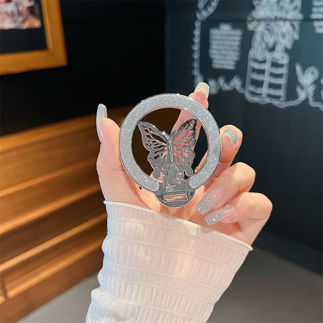 Magnetic Phone Stand Glitter Butterfly
